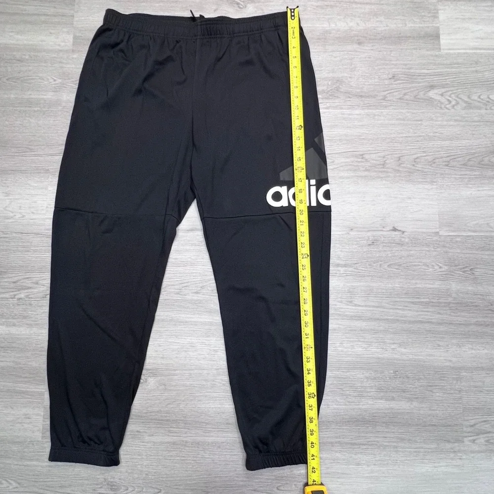 Adidas Mens Essentials French Terry Tapered Cuff Logo Pants Black 2XL GK8988